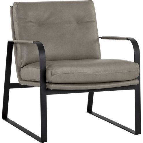 Sterling Missouri Stone Leather Lounge Chair
